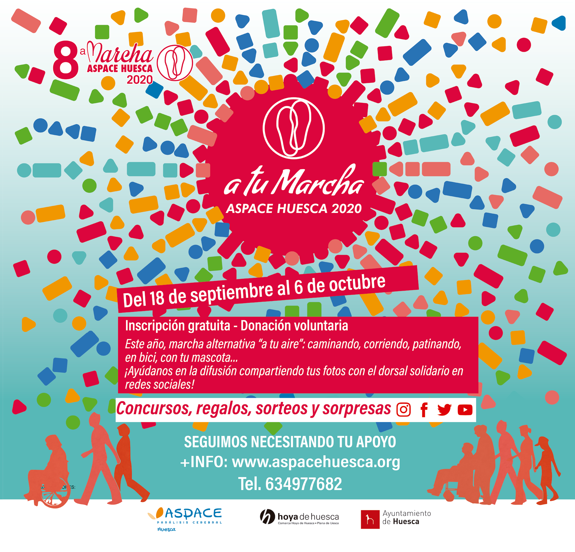 Cartel 8 Marcha Aspace Huesca 2020