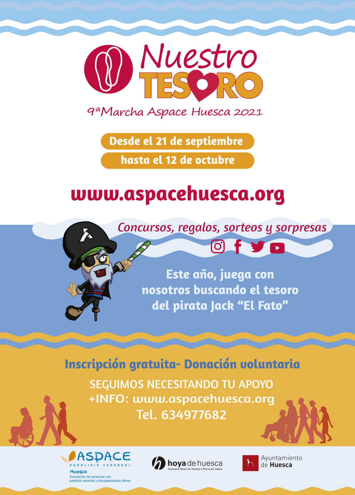 9 Marcha Aspace Huesca cartel