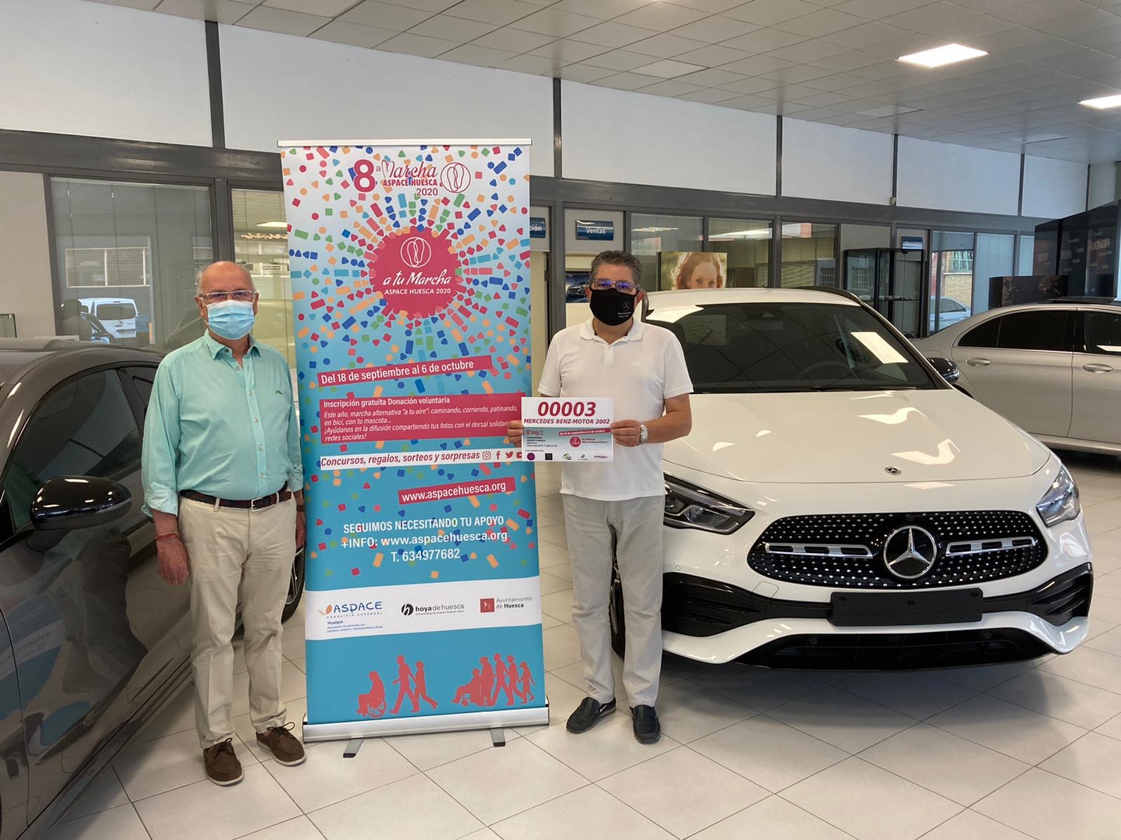 MOTOR 2002 Patrocinadores dorsal Marcha Aspace Huesca 2020