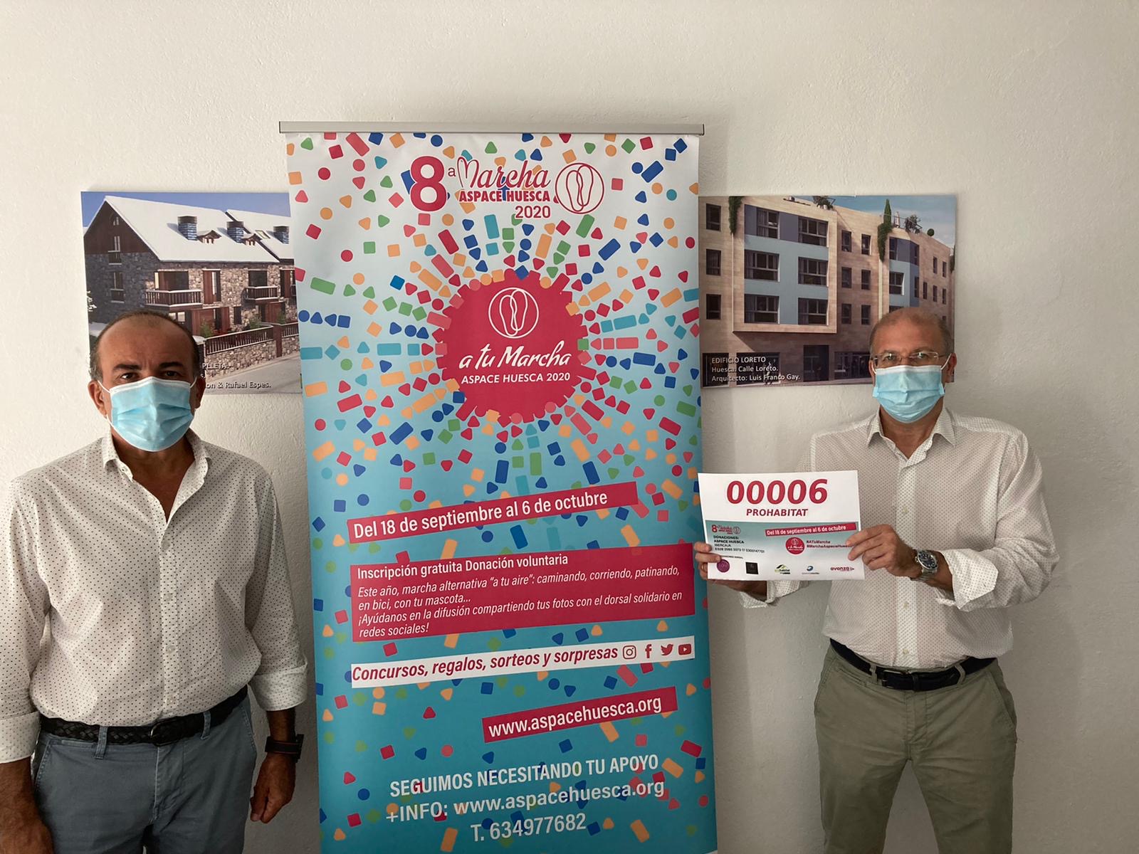 PROHABITAT Patrocinadores dorsal Marcha Aspace Huesca 2020