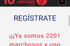 Más de 2.200 inscritos Marcha Aspace Huesca